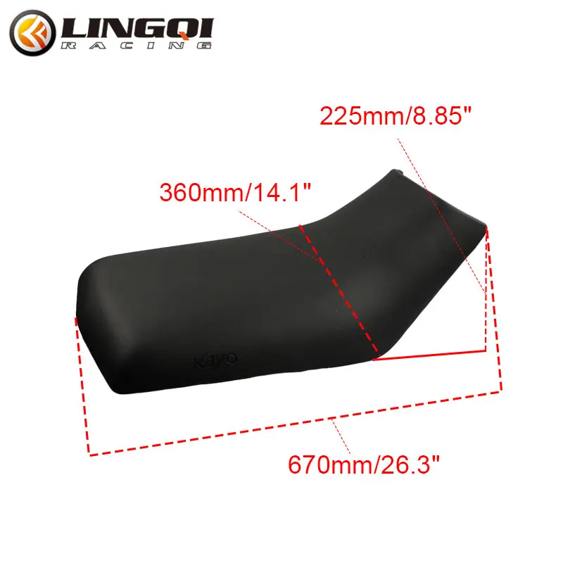 Lynnchi Motorfiets Zitkussen Spons Kussens Zadelpad Voor Atv 125cc 150cc 200cc 250cc Vierwielige Auto Quad Buggy