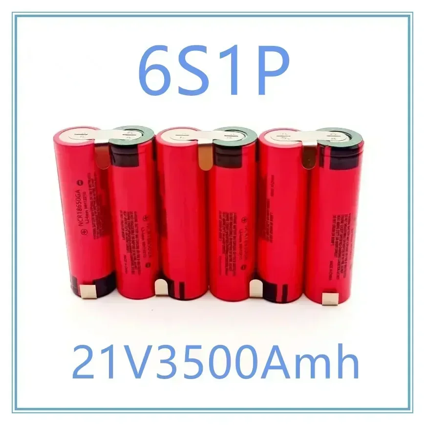 Batería personalizada NCR18650GA, 2s1p, 3s1p, 4s1p, 5s1p 3,7 V-25,2 V, 3500mAh, 30A, destornillador eléctrico, batería de li-lon