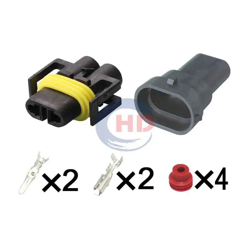 

1-20 sets 2pin 881 H8 Halogen Headlight Bulb Holder Socket Connector HD028Y-2.8-11 12124819