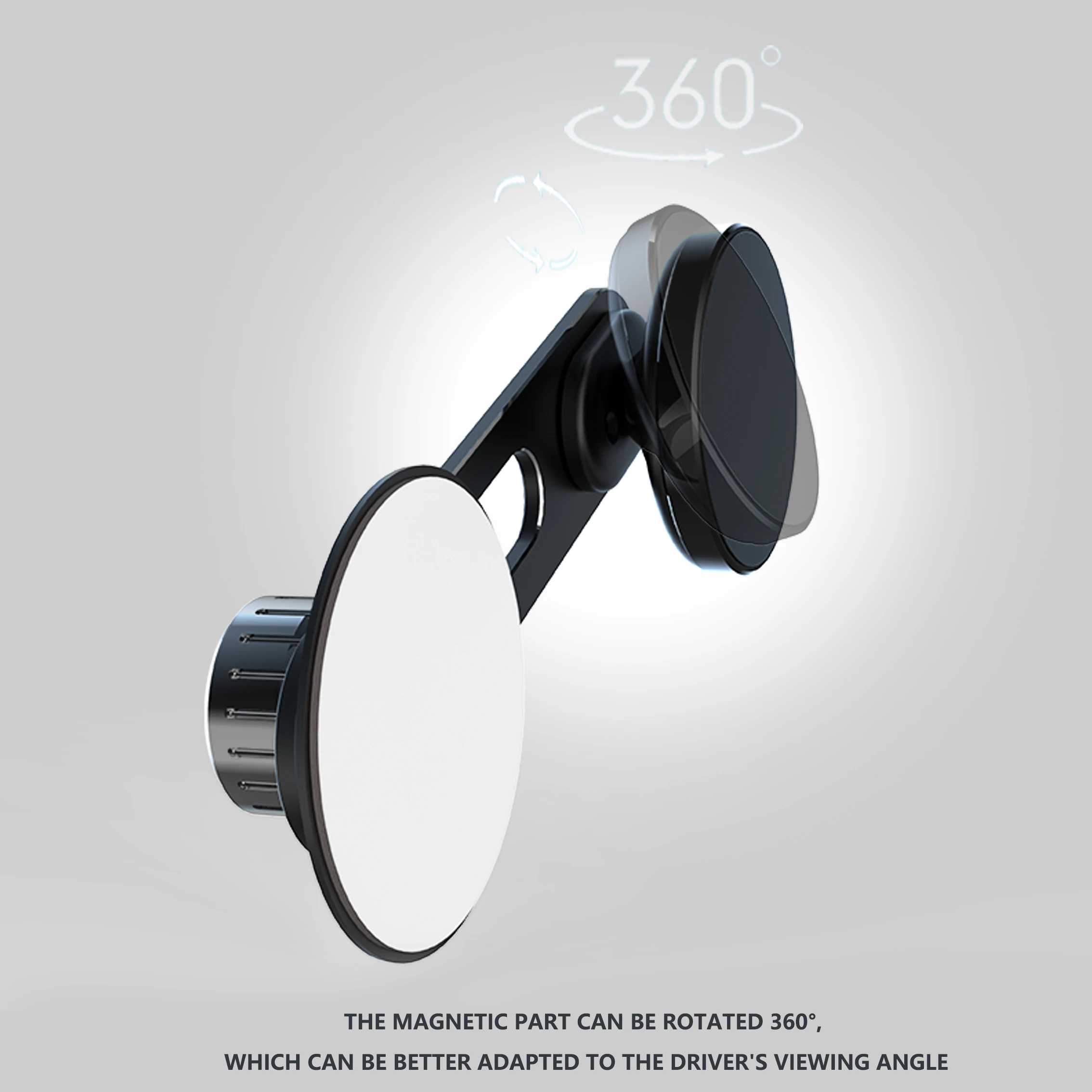 حامل هاتف مغناطيسي قابل للدوران مناسب لشاشة السيارة المغناطيسية Mac توسيع الكمبيوتر حامل معدني من سبائك الألومنيوم غير المرئي