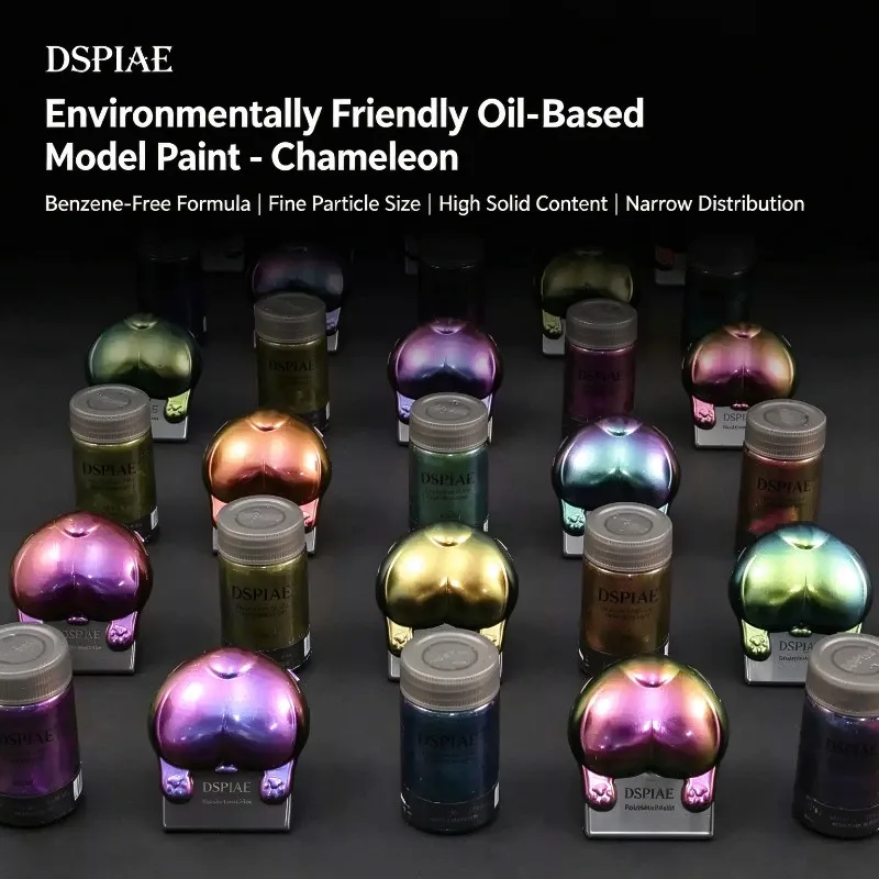 Chameleon Series Metal Glitter Nitro Oil Based Paint Handmade DIY Mechanical Armor Car Model Transformation Painting Pigments