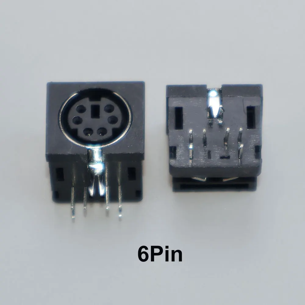 10 stks Terminal Audio Video Din Vrouwelijke Socket Connector S-video PCB Mount 3/4/5/6/8/9Pin Zilver Tone PS2 Circulaire DIN Micro Jack