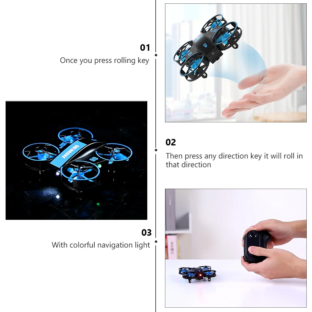 Mini LED RC Quadcopter Tragbare One Key Take Off Landing RC Hubschrauber Flugzeug RC Drone LED RC Drone