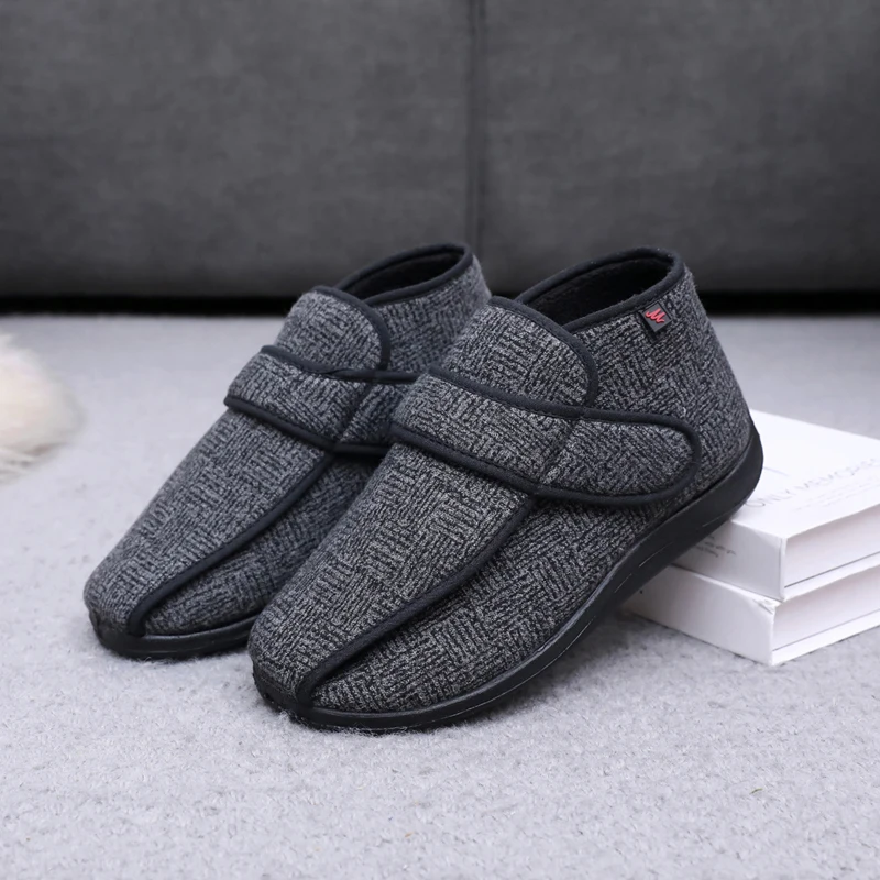 New winter fashion thermal cloth shoes diabetes shoes fat wide high instep feet wear soft and comfortable Large size