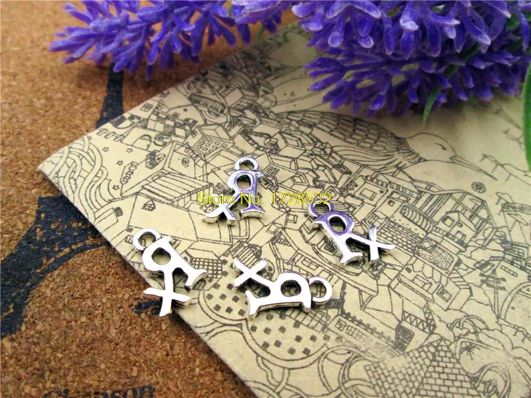 

200pcs--Prescription Silver Tone Pharmaceutical RX Symbol Charms Pendants 15mm X 10mm