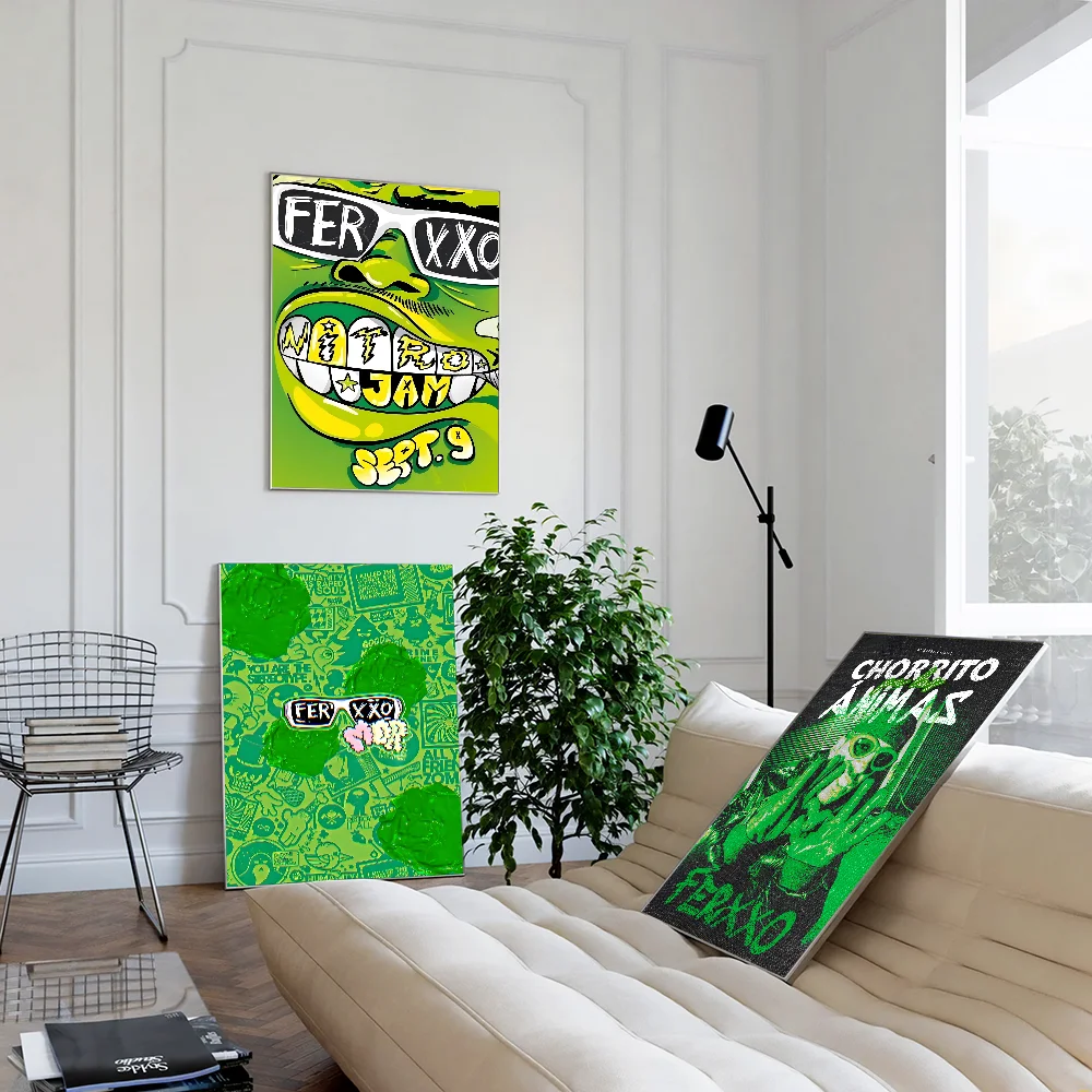 Ferxxo Feid Singer Good Quality Prints and Posters Waterproof Paper Sticker Coffee House Bar Posters Wall Stickers