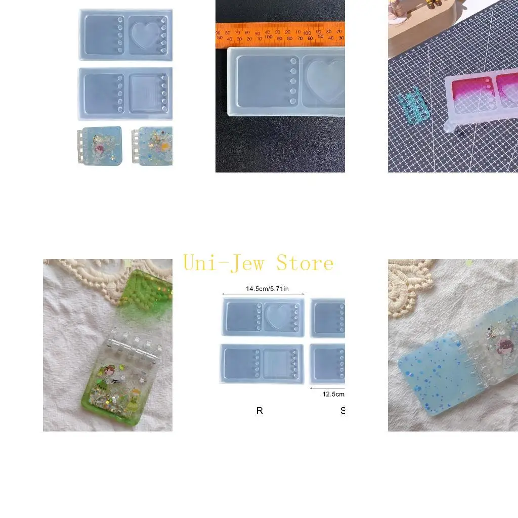 

40GB Note Book Cover Silicone Mold DIY Crystal Epoxy Notebook Housing Shell Mould School Office Supplies Note Pad Decorations