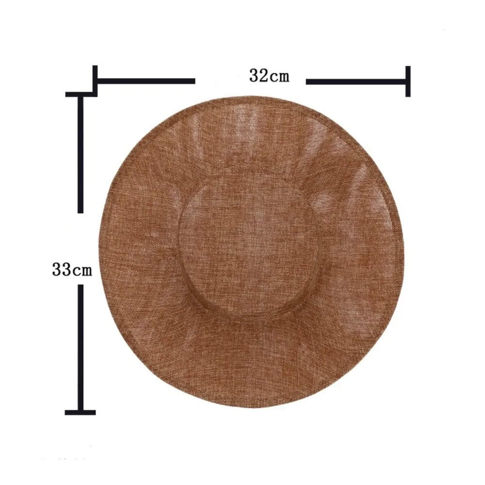 أنيقة DIY قبعة الفاسناتور قاعدة أغطية الرأس عادي اللون مأدبة القبعات متعددة الألوان قبعة قاعدة الزفاف #6