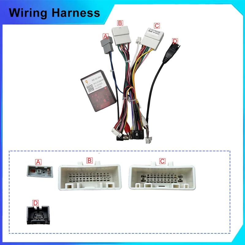 For Nissan X-Trail Qashqai Kicks J10 J11 NP300 Cable 16 Pin Plug Wiring Harness SIMPLE CANBUS Decoder Box Adapter Android Radio