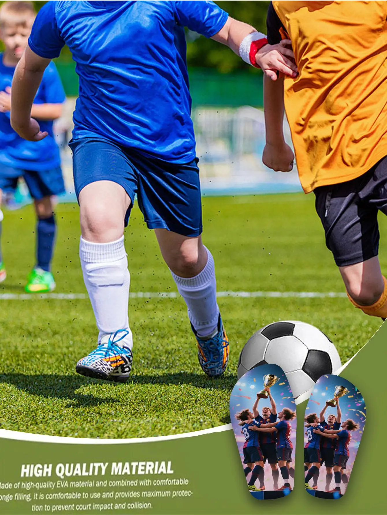 1 Pair of Customized Photo Shin Guards, Lightweight and Sturdy Pe Light Boards, Eva Cushioning Pads, Comfortable and Skin-Friendly image 6