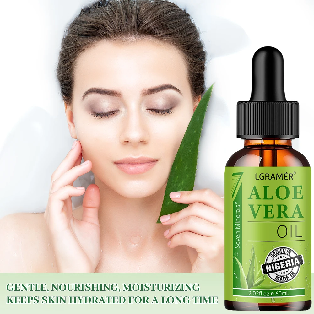 Aloe Facial Moisturizing Oil Keeps Skin Moist Tender Smooth Deeply Penetrates Improves Skin Texture Skin Care Essence