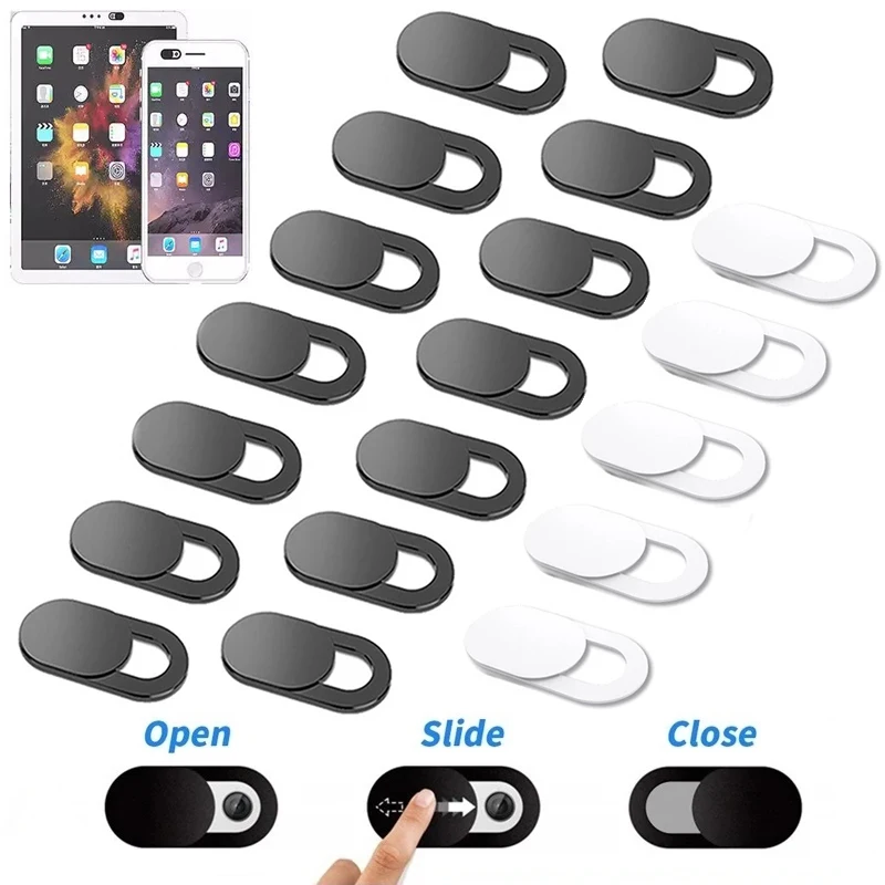 1/5/10/20PCS Laptop Webcam Cover Universal Phone Antispy Camera Cover For iPhone Macbook Tablet Front Camera Anti-candid Cover