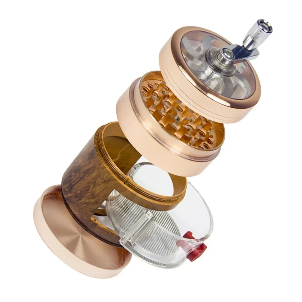 

Новая 4-слойная ручная шлифовальная машина для табака с выдвижным ящиком, 63 мм, измельчитель для табачных трав, мельница, ручные шлифовальные инструменты Muller