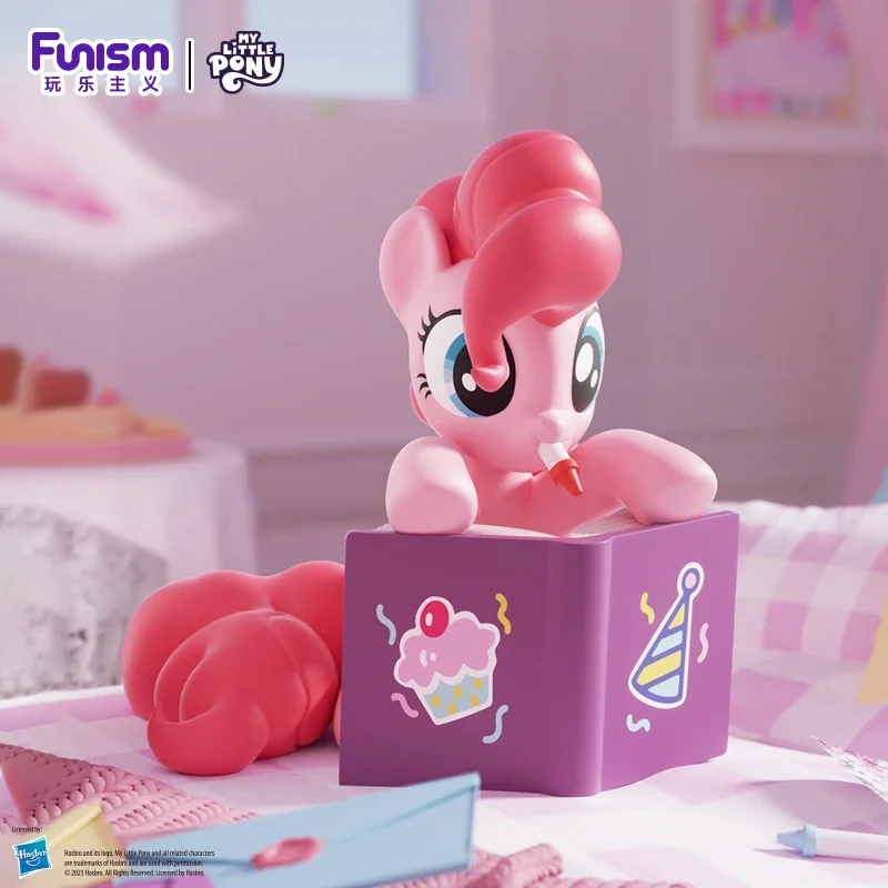 Funism بلدي ليتل المهر سلسلة وقت الحفلة صندوق أعمى تخمين حقيبة صندوق غامض اللعب دمية لطيف أنيمي الشكل سطح المكتب الحلي هدية