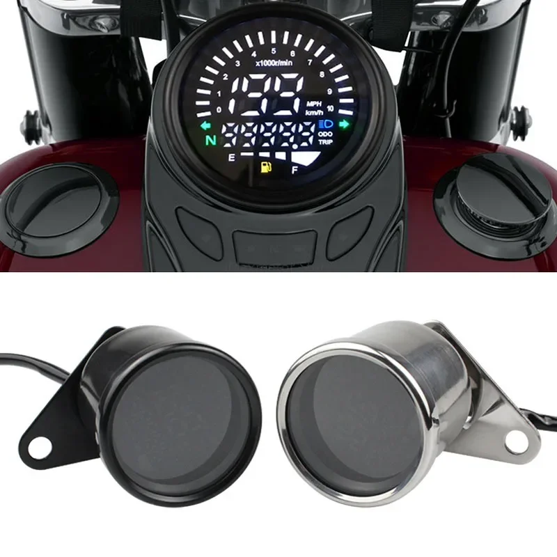 New Motorcycle Speedometer Mileage Meter Fuel Gauge Accelerometer LCD Converter LED Display Motorcycle Equipment Accessories