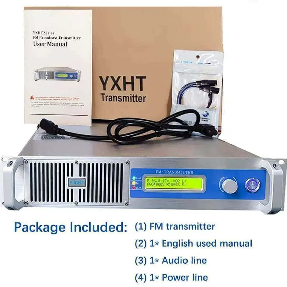 YXHT-1, 600W FM Transmitter + 1-Bay Antenna 2 Radio Station Broadcasting Equipment