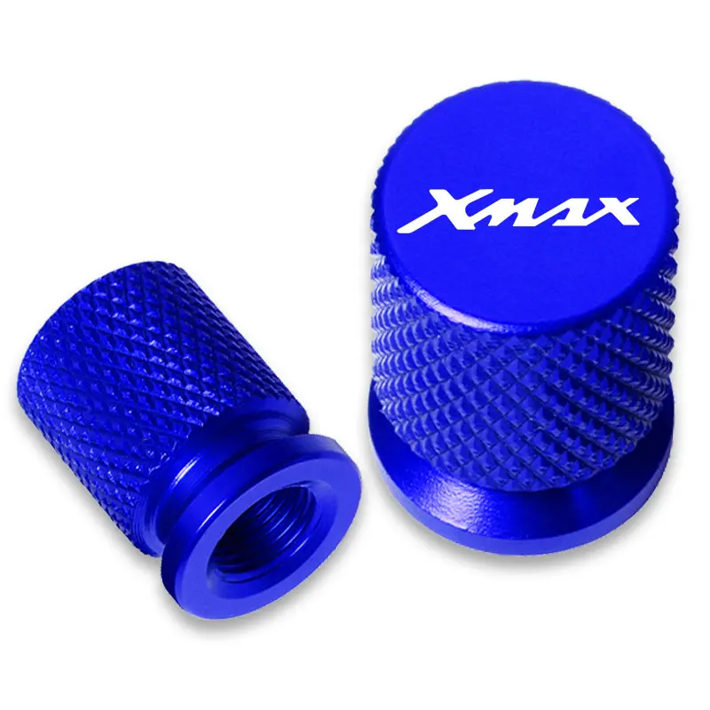 2 pçs acessórios da motocicleta para yamaha xmax 300 125 xmax300 xmax250 xmax400 xmax125 válvula de pneu metal porta ar tampas da haste