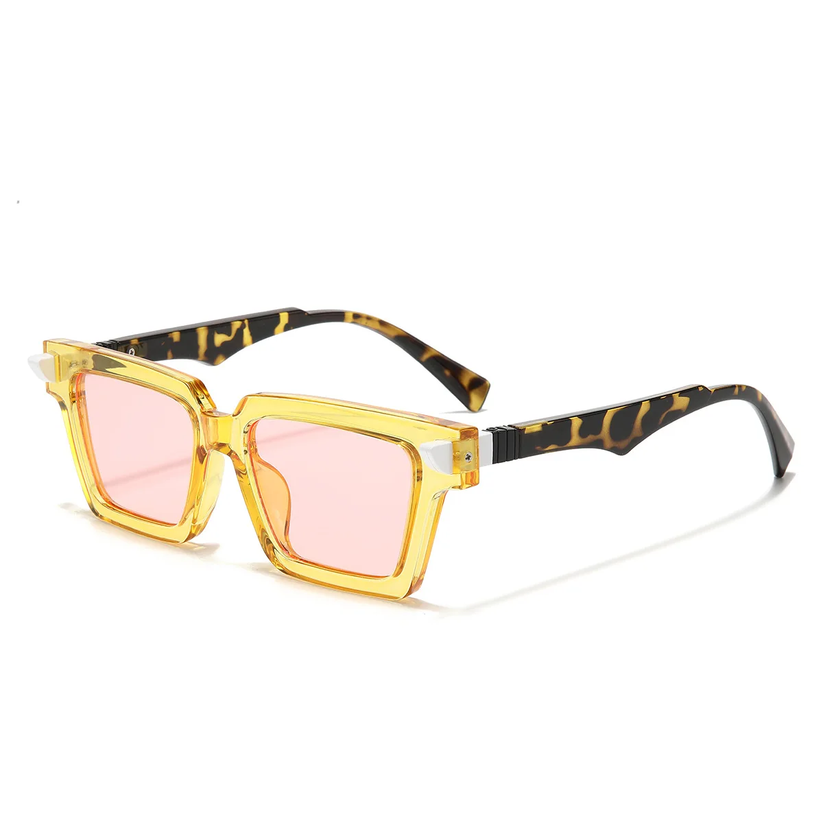 

Fashion Oversized Sunglasses For Women Fashion Blue Yellow Sun Glasses Men Retro Eyewear UV400 Square Eyewear