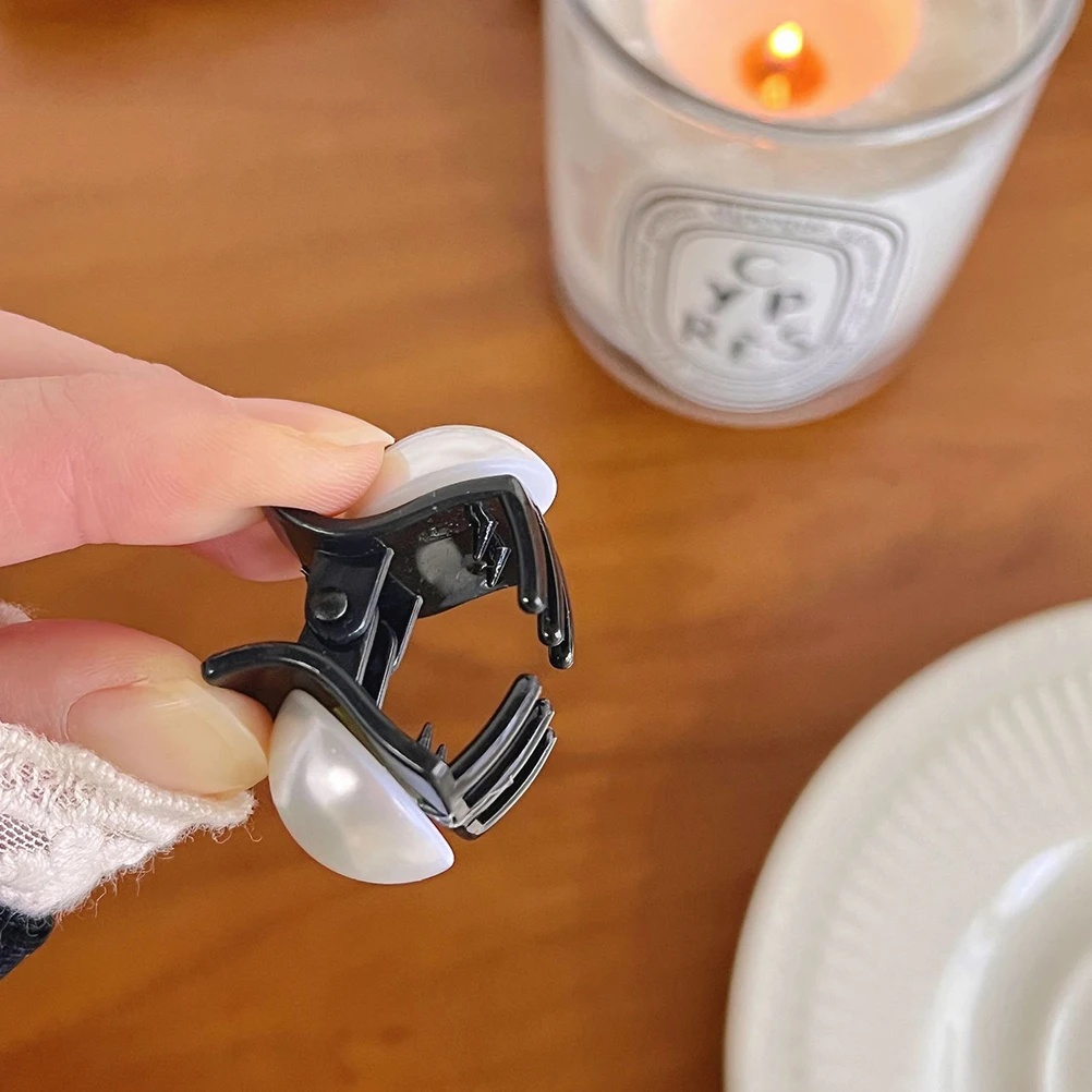 

12pcs Pearl Hair Clips Mini Claw Clips For Women Small Hair Styling Accessories Hold Bangs Wash Face Travel Gift