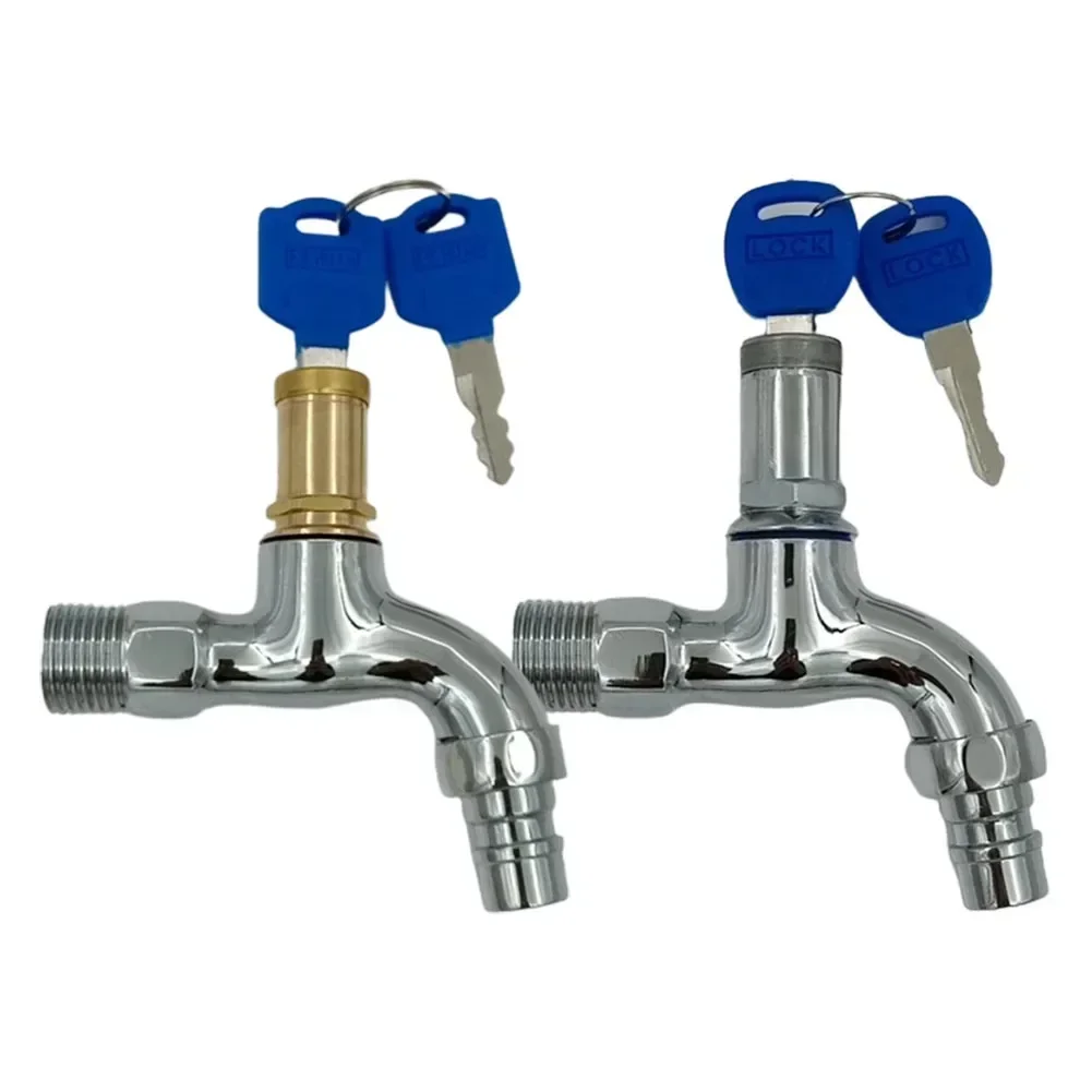 Anti-theft Faucet Water Tap With Lock Key 1/2 