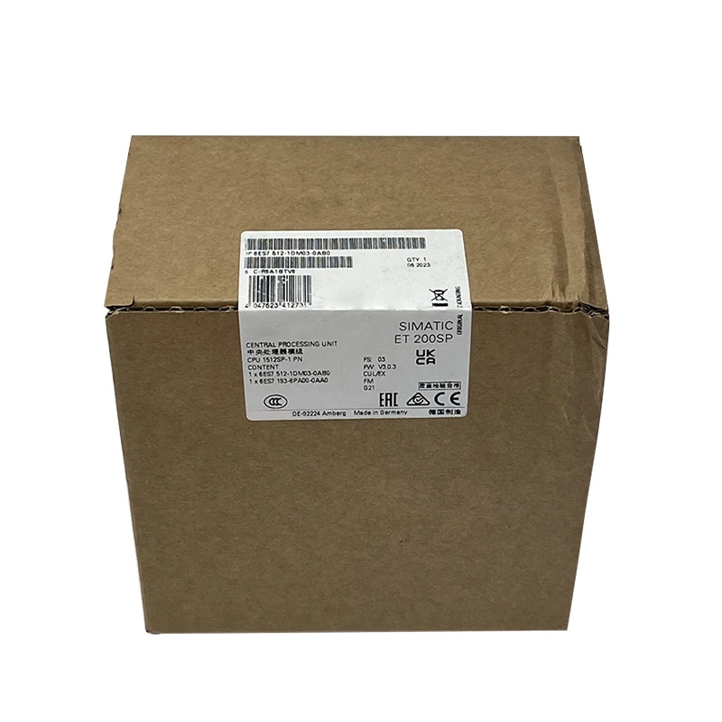 

Совершенно новый оригинальный 6ES7 512-1DM03-0AB0 6ES7512-1DM03-0AB0 ПЛК 16 ввода/вывода 110 В Ethernet для электронного оборудования