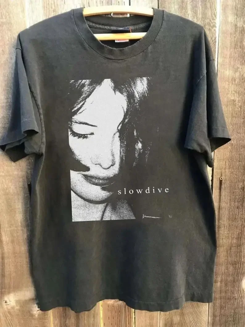 VTG Slowdive Souvlaki T-Shirt Vintage Y2k Tops Lässige Mode Kurzarm O-Ausschnitt Locker Bedruckt Streetwear Mode T-Shirts Unisex – Detail 2