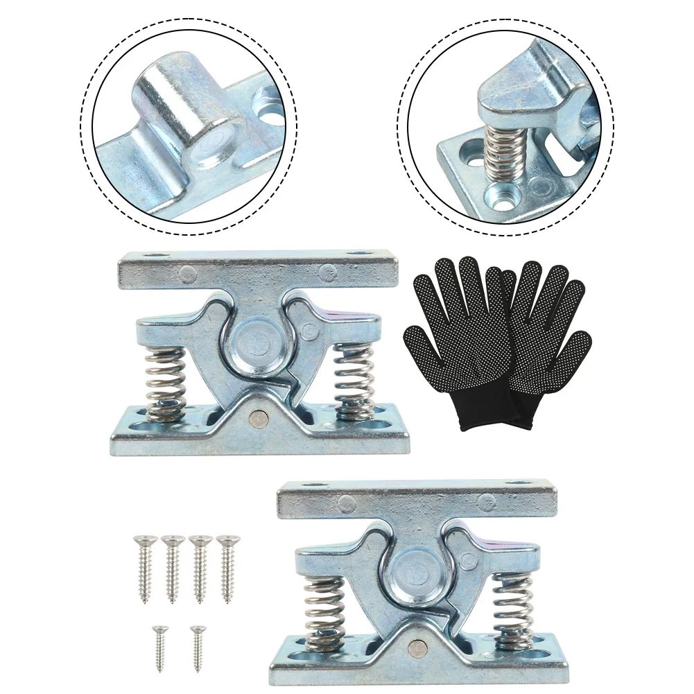 Heavy Zinc Alloy Door Holder 2 Pieces for RV For Trailers Boats Garage Doors Easy Install and Smooth Operation