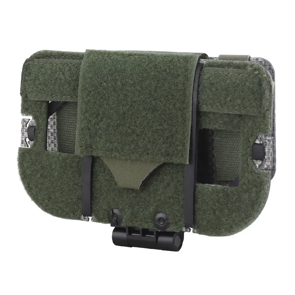 Leggero MOLLE scheda di navigazione pieghevole Map Case Admin Hook Panel supporto per telefono cellulare cerniera regolabile caccia tattica