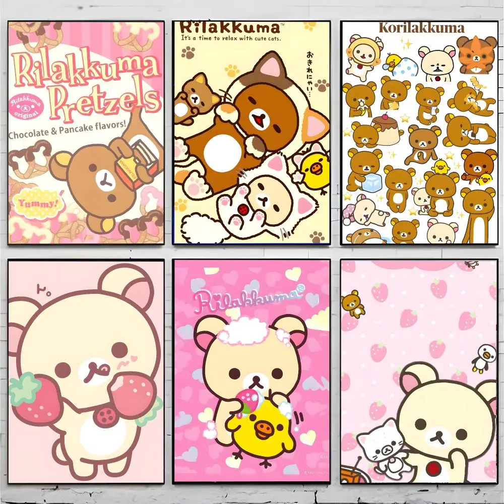 Adorable Character Rilakkuma Poster Premium Decor Art & Gift for Household Lounge Home Ornaments