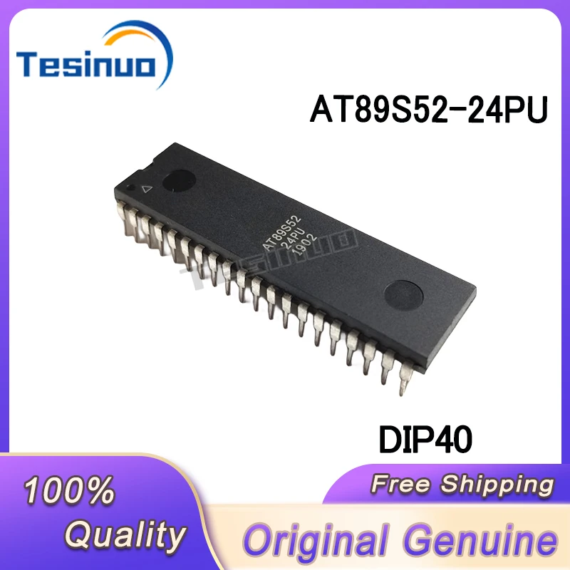 

5/PCS New Original AT89S52-24PU DIP40 8-bit flash microcontroller In Stock