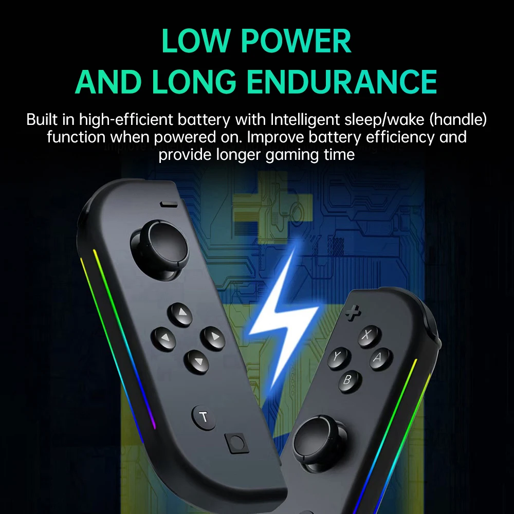 Wireless Bluetooth Gamepad For Nintendo Switch/Lite/OLED Game Joystick Dual Vibration Joycons Turbo Remote Controller L/R Joypad