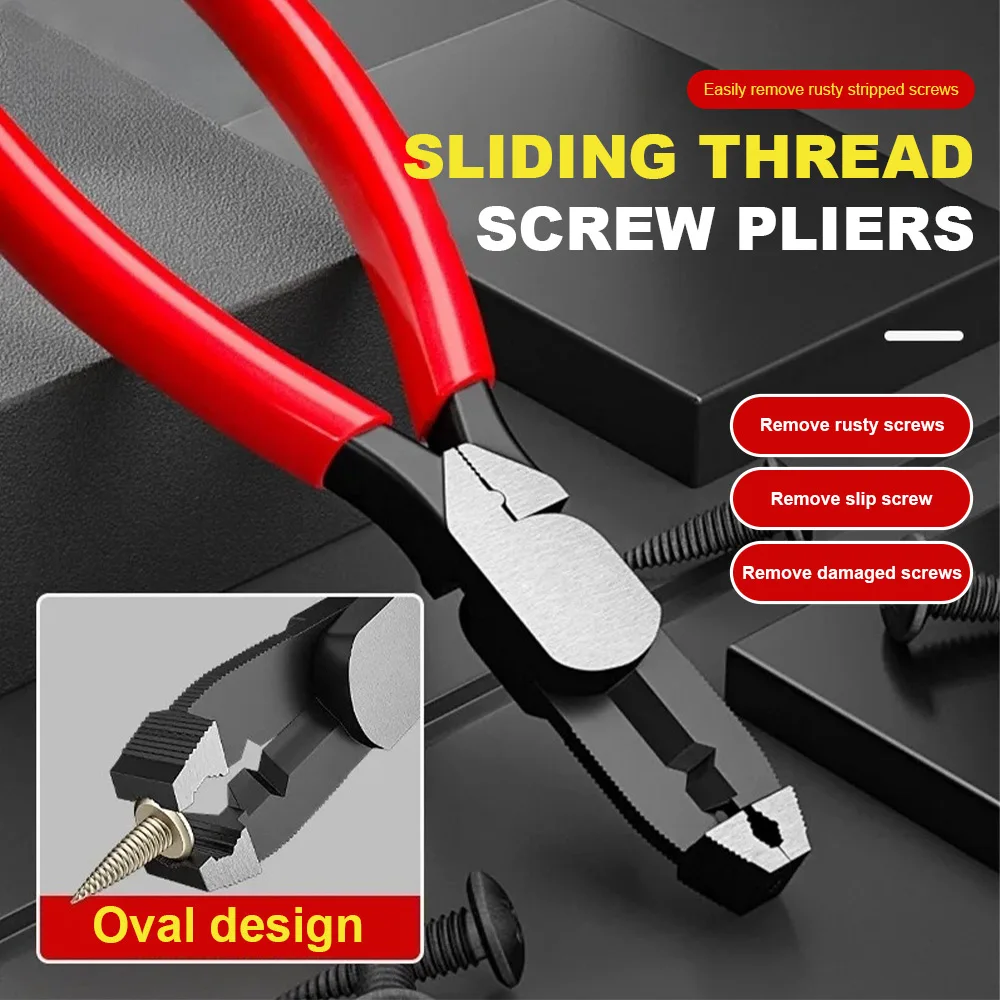 Multi-Disassembly Pliers Rust Removal/Anti-Slip/Damage Screwdriver Quick Cutting And Cutting Crimping Wire Removal Nailer