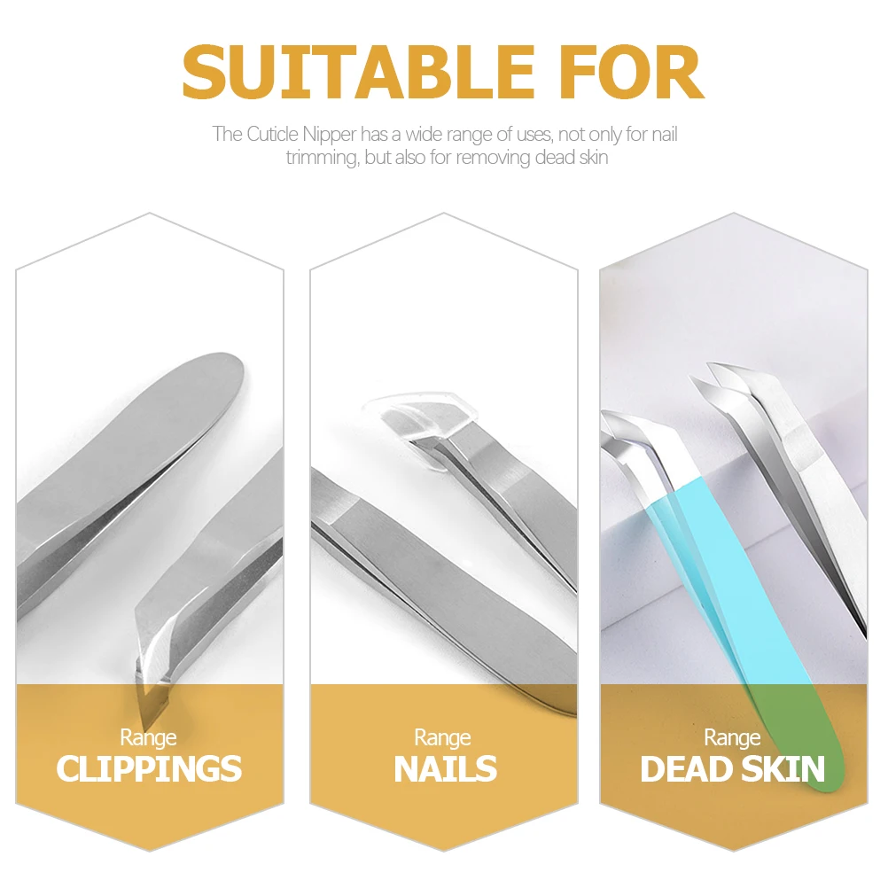 Dead Skin Pliers Nail Art Tool Cuticle Nippers for Toes Professional Tools Stainless Steel Manicure Supplies Remover Nails