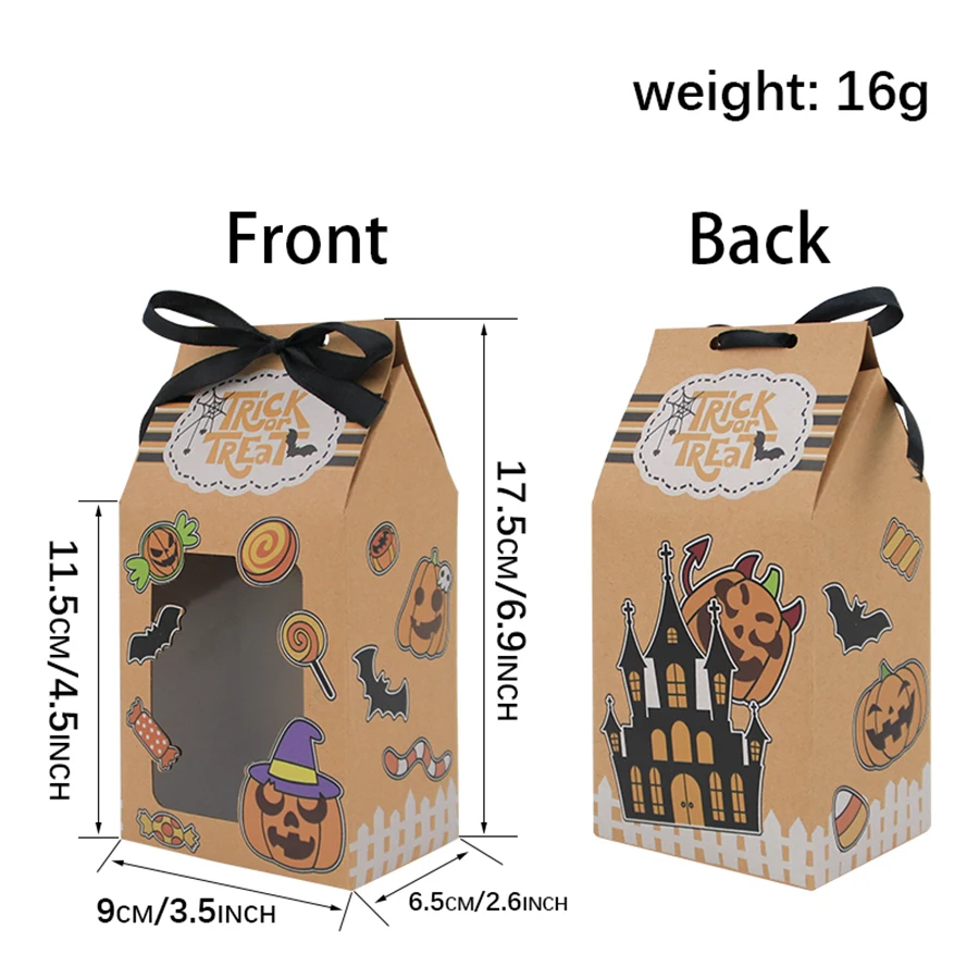 Halloween Cardboard Gift Boxes, Treat Packaging