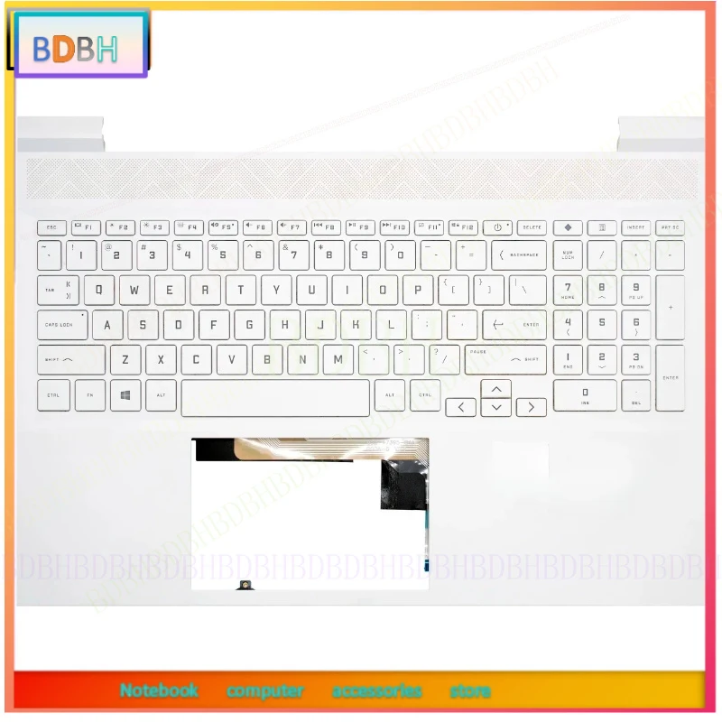 Original New US Japan Spain Keyboard For HP Victus 16-D 16-E TPN-Q264 TPN-Q263 Laptop Palmrest Top Case Backlight Keyboard Cover