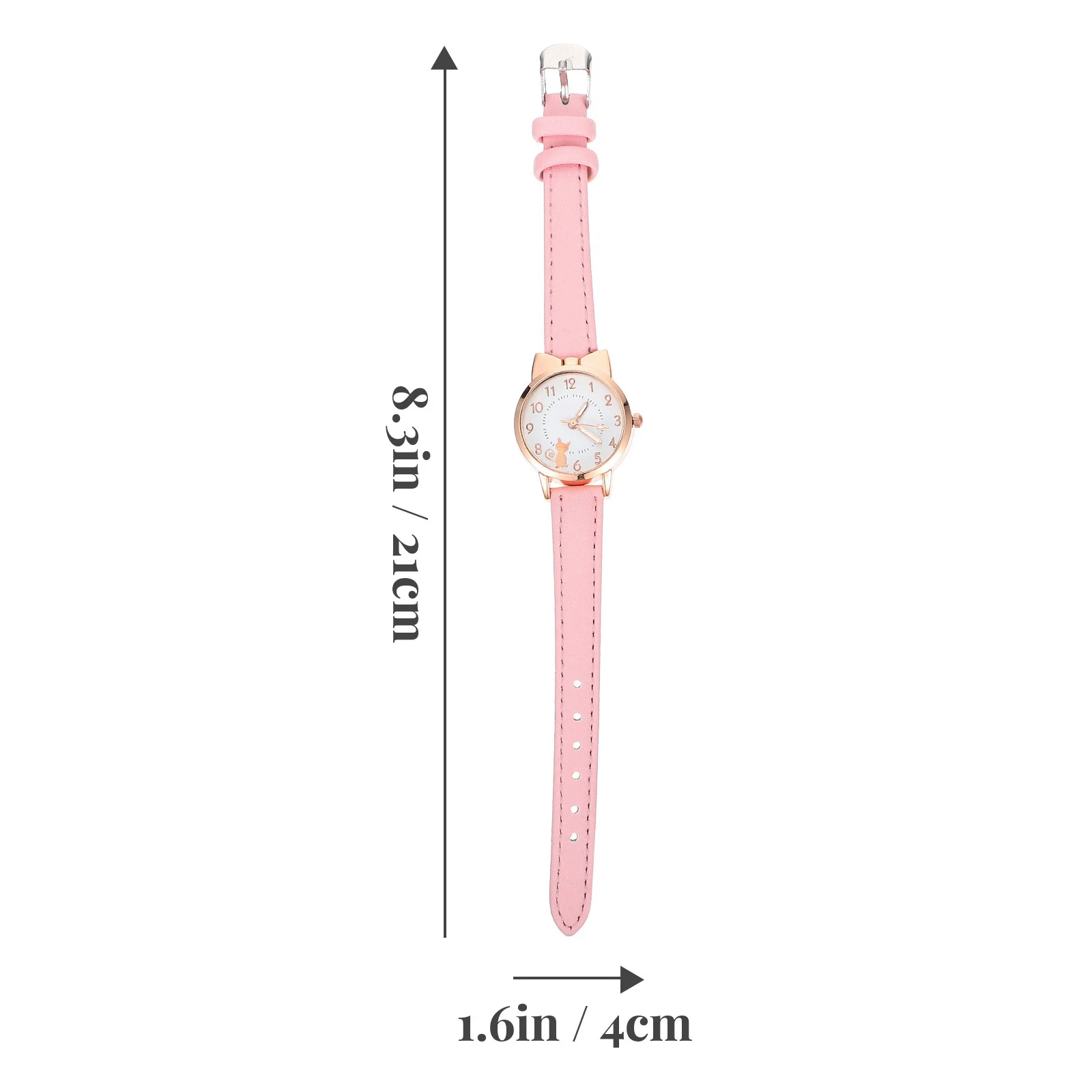 Fashion Cartoon Watch and Bracelet Set for Ladies Metal Craftsmanship Precise Time Eye Catching Gift Cartoon Watch