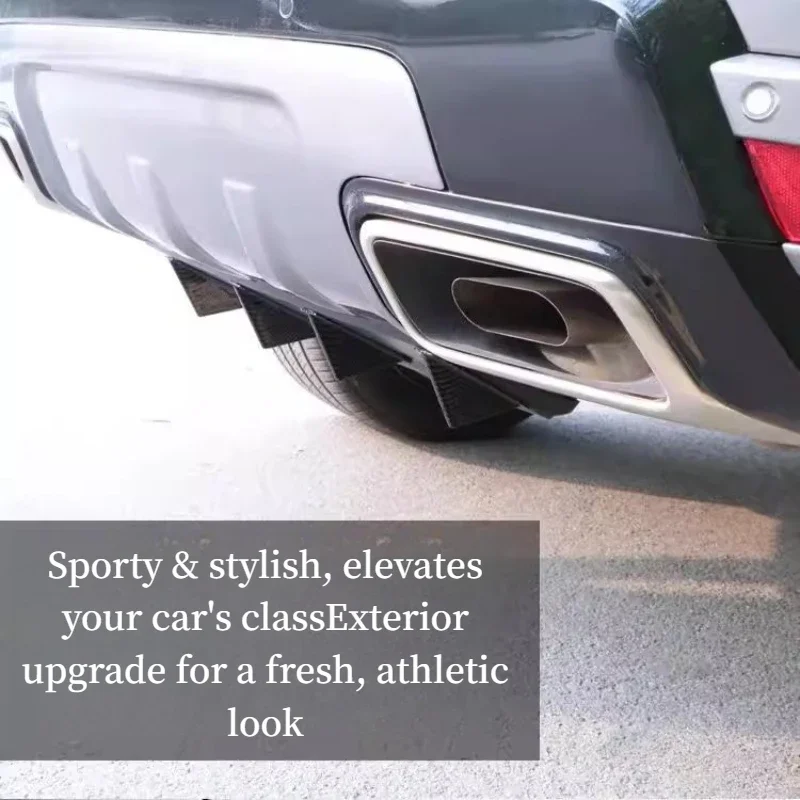 

For Automotive Rear Lip Modified Spoiler Small Surround Rear Bumper Add-On Sport Diversion Carbon Fiber Shark FinAir Accessories