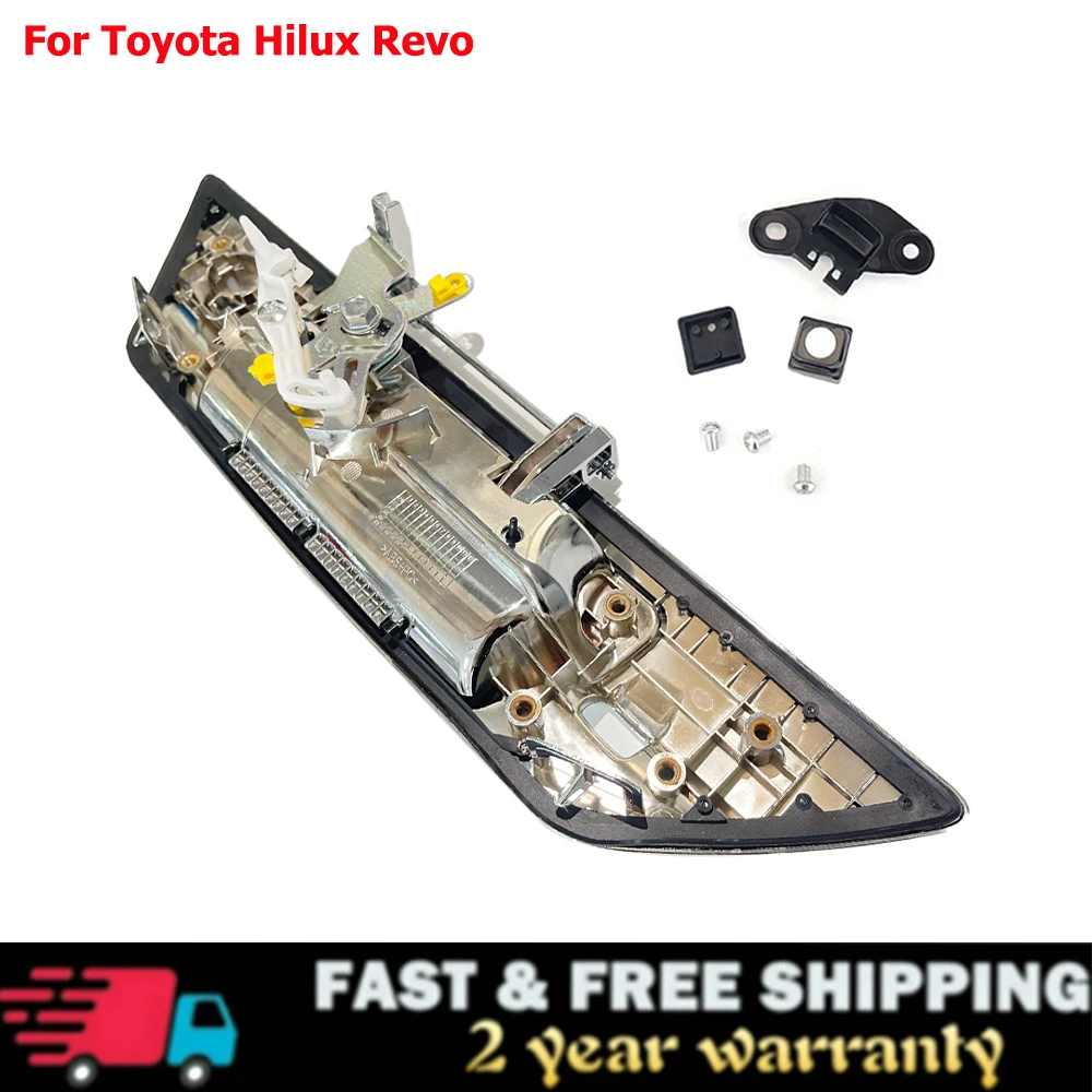 

Для Toyota Hilux Revo 2015-2019 Хромированная ручка задней двери подъемная дверь открытый Ловец с отверстием для ключа и отверстием для камеры
