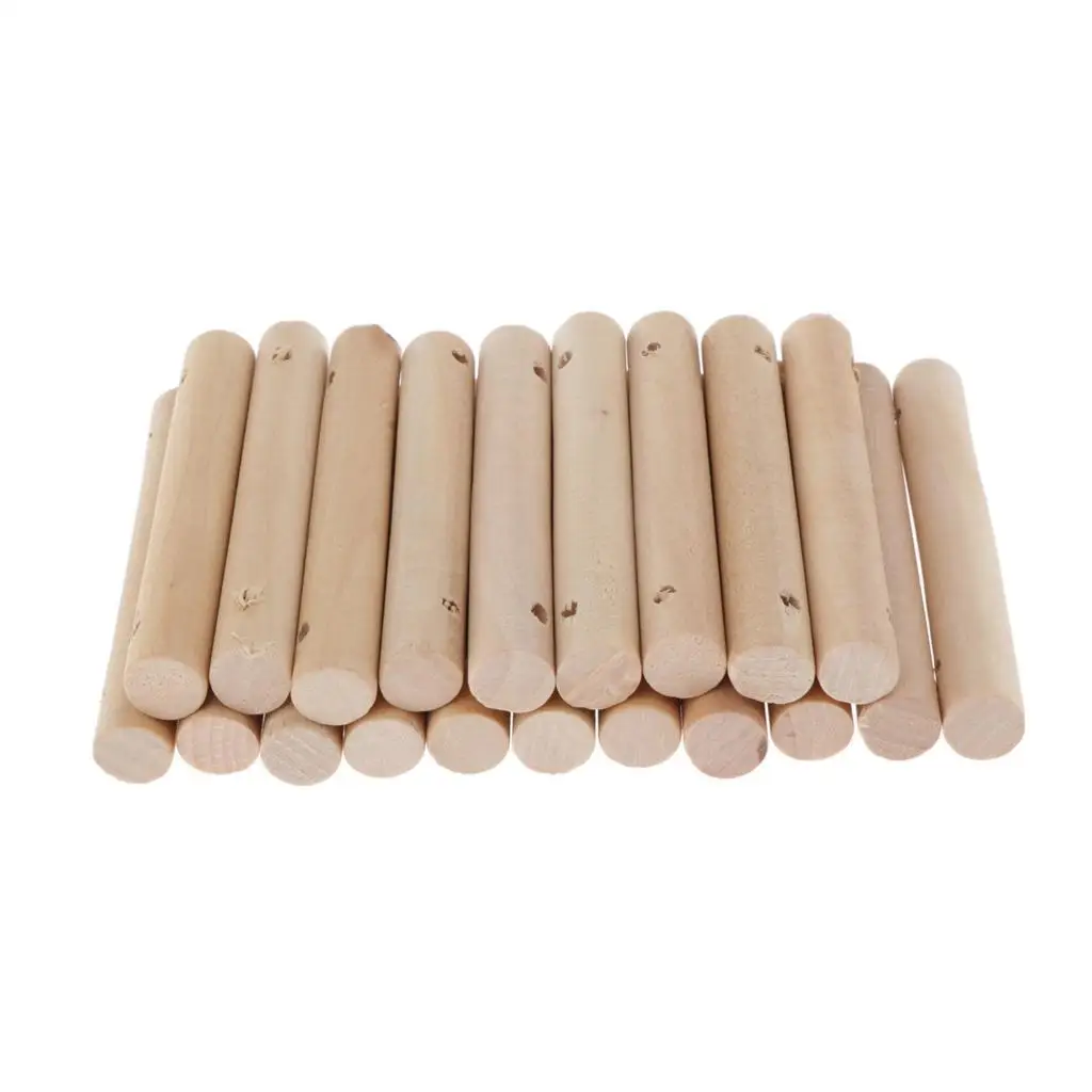 

20x Round Wooden Sticks Craft Handmade Building Model Materials DIY Crafts