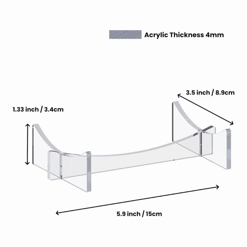 2Pieces Acrylic Sports Balder Stand pour afficher des balles football basket-bals Y5GA Y5GA