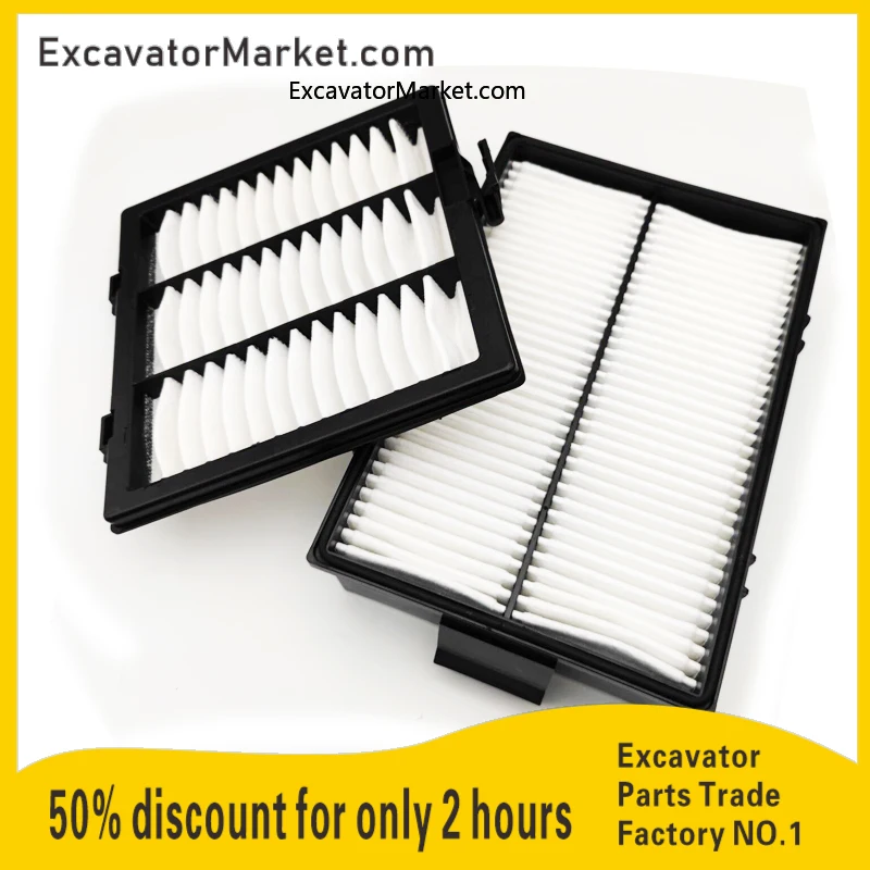 

For excavator Hitachi 200-5g 210 240 260 330-5G-5A built-in external air conditioner filter filter mesh Excavator Spare