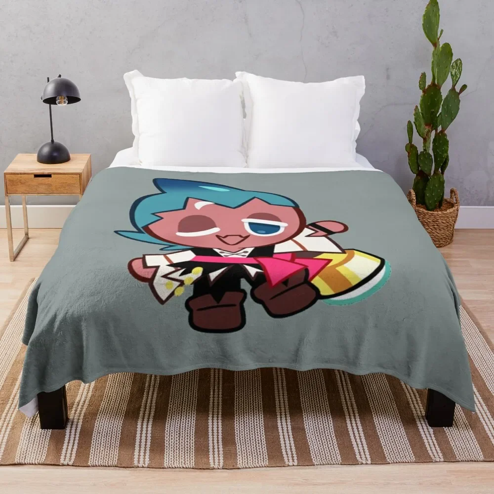 

Sorbet Shark Cookie! Cookie Run Kingdom Throw Blanket All Weather Soft Throw Blanket for Sofa