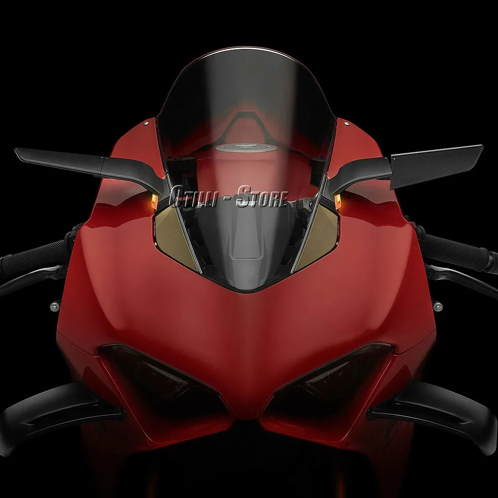 Nova motocicleta para ducati panigale v2 2020-2023 panigale v4 2019-2022 espelhos retrovisores com led rotativo espelhos de asa ajustáveis