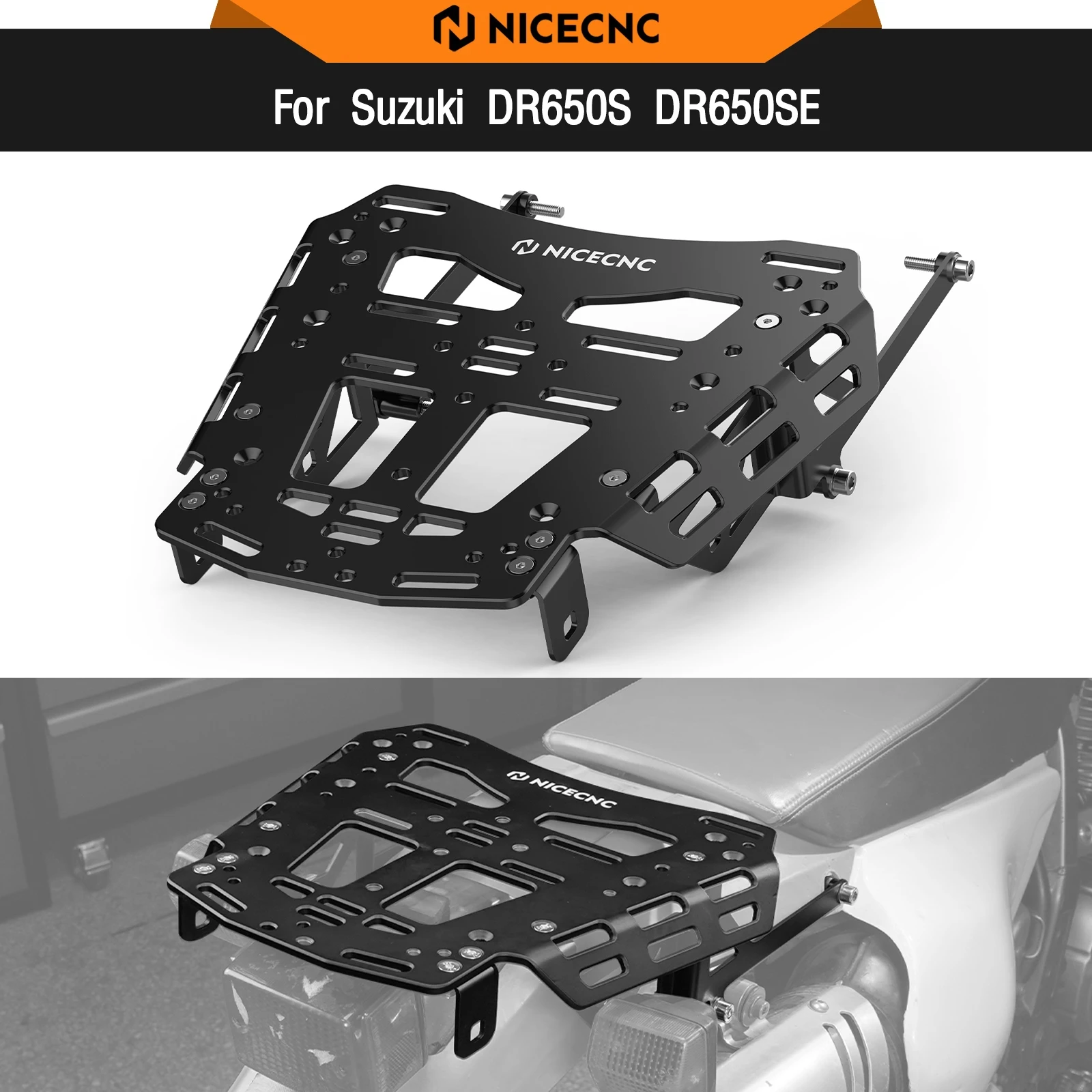 

For Suzuki DR650S DR650SE DR650S/SE 1996-2024 2025 Rear Luggage Rack Cargo DR 650 S DR 650 SE DR650 S DR650 SE DR 650S 650SE