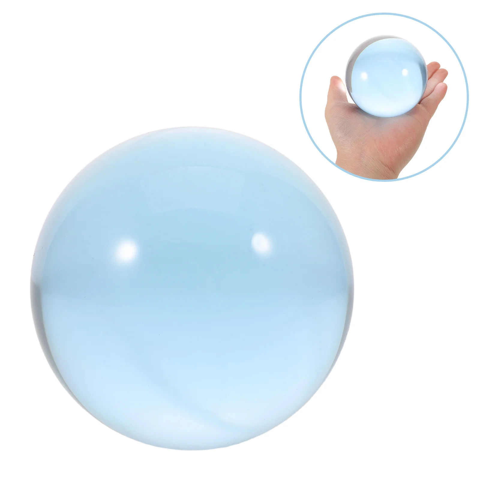 

Clear Resin Juggling Ball 3.14 Inch Transparent Performance Sphere for Circus Stage Adult Beginner Acrobatic Prop