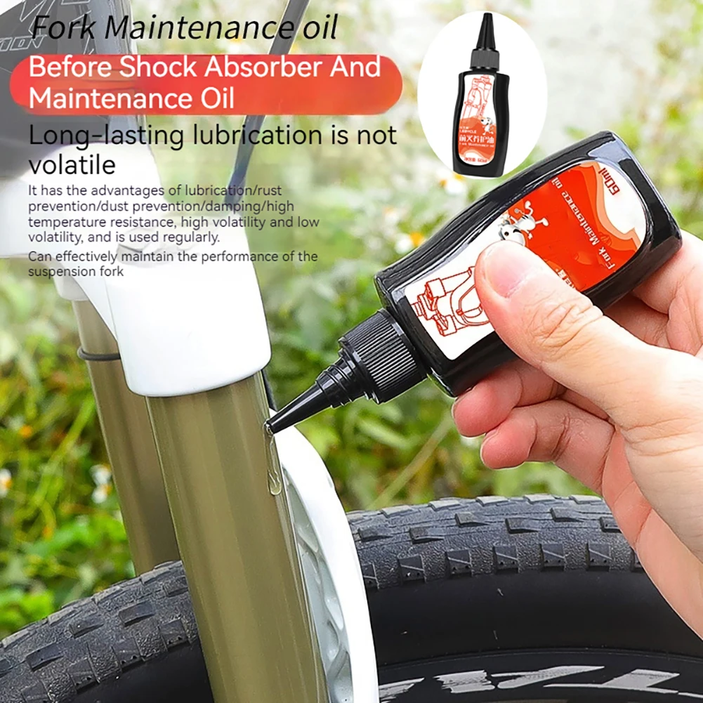 Bike Grease Lubricant Mountain Bike Forks And Shocks Bicycle Oil Forkboost Lube Lubricating Oil for Suspension Dust Seals 60ml