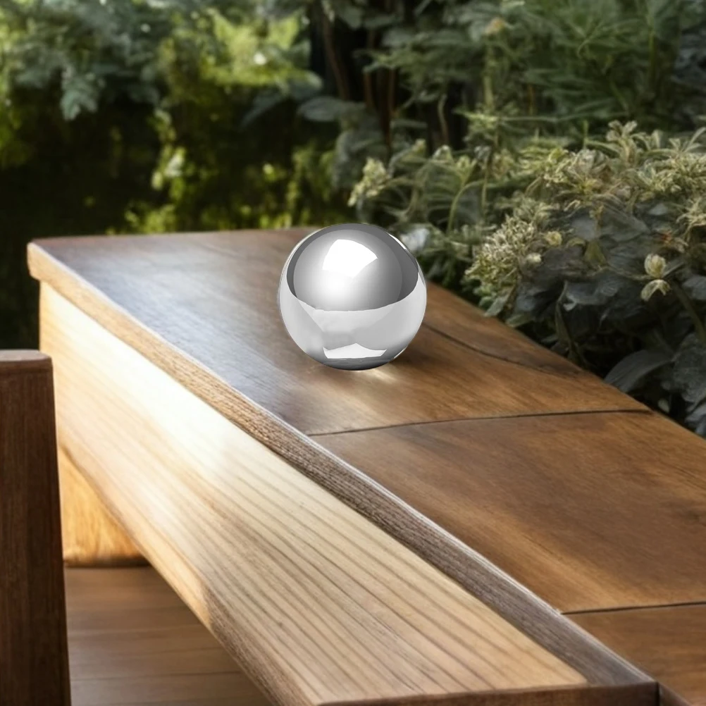 

2pcs Stainless Steel Gazing Balls Hollow Reflective Mirror Globe Polished Shiny Garden Sphere Outdoor Decorative Yard Pond Pool