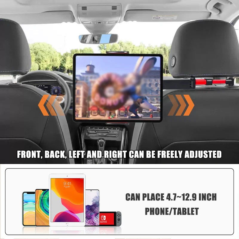 Universal Car Back Seat Mount Holder for Phone Tablet 5-13 Inch for Car Seat Rear Stand Headrest Bracket Car Phone Holder Stand