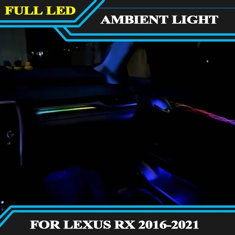 Led Active ambient lamp For Lexus RX RX300 2016-2021 ES 2018-2022 3D Flash Glow inter car ambient light decorate lighting Starry