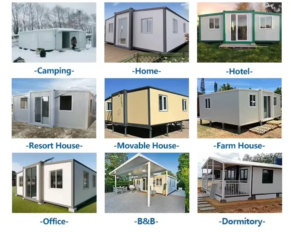 Cheap Price Modular House Folding Flatpack Prefab Mobile Design House Expandable Container House America Tiny Home Hot Sale